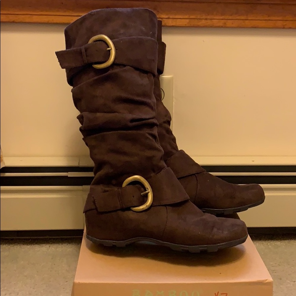 Brown Suede Boots NWT Size 7